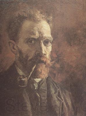 Vincent Van Gogh Self-Portrait with Pipe (nn04)